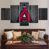 Los Angeles Angels Baseball - Sport 5 Panel Canvas Art Wall Decor