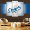 Los Angeles Dodgers 4 - Sport 5 Panel Canvas Art Wall Decor