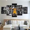 Los Angeles Lakers Kobe Bryant 2 - Sport 5 Panel Canvas Art Wall Decor