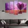 Love Tree - Abstract 5 Panel Canvas Art Wall Decor