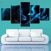 Luminous Animal Wolf - Animal 5 Panel Canvas Art Wall Decor