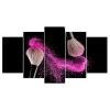 Makeup Brushes Beauty Salon - Abstract 5 Panel Canvas Art Wall Decor