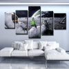 Man On The Moon - Space 5 Panel Canvas Art Wall Decor