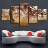 Maple Tree 01 - Nature 5 Panel Canvas Art Wall Decor