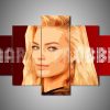 Margot Robbie 3 - Dc 5 Panel Canvas Art Wall Decor