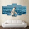 Marine shark prey - Animal 5 Panel Canvas Art Wall Decor
