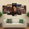 Michael Jackson Collage - Famous Person 5 Panel Canvas Art Wall Decor