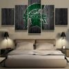Michigan State Spartans Sports Team - Sport 5 Panel Canvas Art Wall Decor