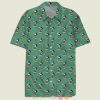 Mickey Mouse Blue Green Monogram Hawaiian Shirt