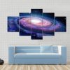 Milky Way Galaxy - Space 5 Panel Canvas Art Wall Decor