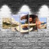 Moana - Cartoon 5 Panel Canvas Art Wall Decor