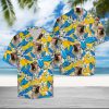 Monkey Plumeria Flowers Hawaiian Shirt Summer Button Up