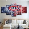 Montreal Canadiens 25- Sport 5 Panel Canvas Art Wall Decor