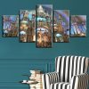 Montreal Notre Dame Basilica - Religion 5 Panel Canvas Art Wall Decor