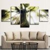 Mossy Tree - Nature 5 Panel Canvas Art Wall Decor