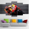 Motorcycle 1 - Sport 5 Panel Canvas Art Wall Decor