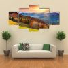 Mountain Autumn Landscape With Colorful Forest - Nature 5 Panel Canvas Art Wall Decor