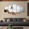 Mountain Biker - Automative 5 Panel Canvas Art Wall Decor
