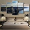 Mountain Cliff Large - Nature 5 Panel Canvas Art Wall Decor