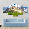 Mountain Range Landscape - Nature 5 Panel Canvas Art Wall Decor
