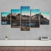 Mountain Sky 01 - Nature 5 Panel Canvas Art Wall Decor