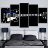 Music Instrument Guitar - Music 5 Panel Canvas Art Wall Decor