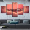 Music Note Book - Music 5 Panel Canvas Art Wall Decor