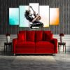 Musical Instrument Guitar Room - Music 5 Panel Canvas Art Wall Decor