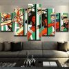 Naruto: Transformations Of Naruto - Anime 5 Panel Canvas Art Wall Decor