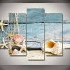 Nautical Collection - Nature 5 Panel Canvas Art Wall Decor