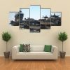 Navy Aircraft Carrier Angled View - Automative 5 Panel Canvas Art Wall Decor
