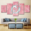 New Jersey Devils 1 Hockey - Sport 5 Panel Canvas Art Wall Decor