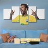 Neymar - Famous Person 5 Panel Canvas Art Wall Decor