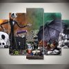Nightmare Before Christmas Jack Skellington 12 - Movie 5 Panel Canvas Art Wall Decor