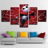 Nightmare Before Christmas Jack Skellington 4 - Cartoon Canvas Wall Art