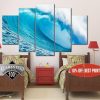 Ocean Photography - Nature 5 Panel Canvas Art Wall Decor