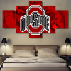 Ohio State Buckeyes 1 - Sport 5 Panel Canvas Art Wall Decor