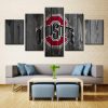 Ohio State Buckeyes 3 - Sport 5 Panel Canvas Art Wall Decor