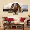Old Goat 01 - Animal 5 Panel Canvas Art Wall Decor