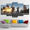 [P-U-B-G] Miramar Battlefield - Gaming 5 Panel Canvas Art Wall Decor