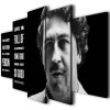Pablo Escobar - Famous Person 5 Panel Canvas Art Wall Decor