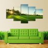 Palms On Hole 9 - Sport 5 Panel Canvas Art Wall Decor