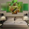 Panther Chameleon - Aniaml 5 Panel Canvas Art Wall Decor
