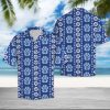 Paw Blue Floral Hawaiian Shirt Summer Button Up