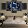 Penn State Nittany Lions Barn Wood - Sport 5 Panel Canvas Art Wall Decor