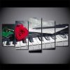 Piano Keys - Music 5 Panel Canvas Art Wall Decor