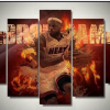Piece Lebron James “I Got The Heat” - Sport 5 Panel Canvas Art Wall Decor