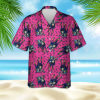 Pink Goat Pattern Hawaiian Shirt