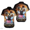 Pitbull Dog Summer Paradise Dog Lover Hawaiian Shirt
