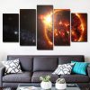 Planet Birth - Space 5 Panel Canvas Art Wall Decor